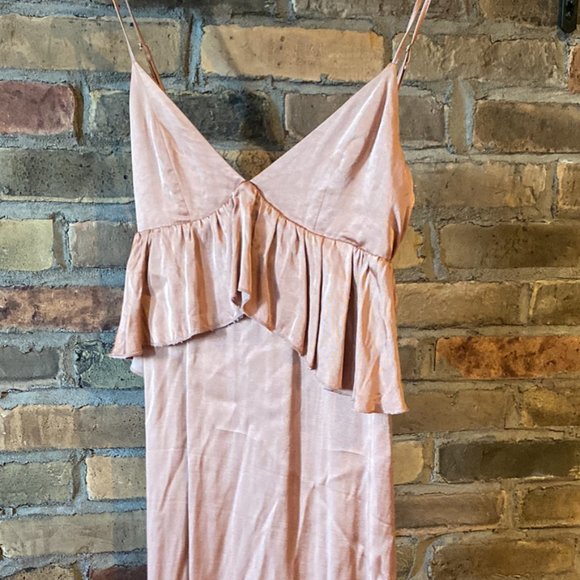 H&M Rust coloured mid length dress size 6/m - Picture 1 of 2